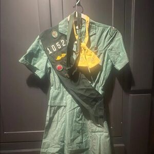 #1 1960s Vintage Junior Girl Scout Uniform PTP 17/ W13